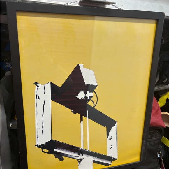 Abstract Black and Yellow Geometric Art Print - Picture 7 of 12